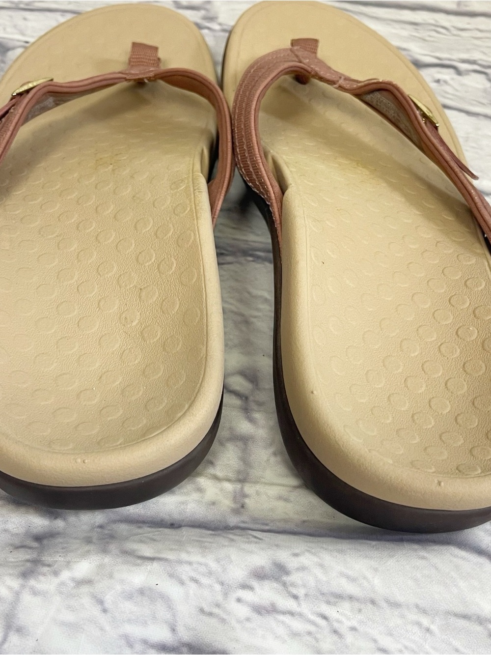 Vionic Tide II Blush Pink Orthotic Flip Flop Sandals Women’s Size 10 - Picture 4 of 6